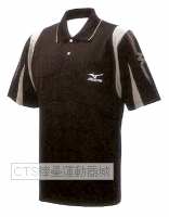 MIZUNO    56HG-02209系列短袖POLO衫(黑)