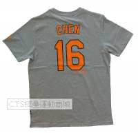 MLB   巴爾的摩金鶯隊 16#CHEN T恤(灰色)