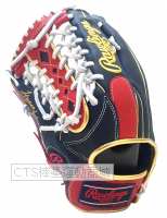 Rawlings  2023 GR3FHTCY719系列 軟式 右手戴 外野T網型手套(深藍/紅/白)