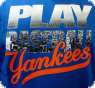 MLB 14~15 紐約洋基隊 104系列圓領印花長袖恤(寶藍)