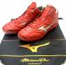 MIZUNO 2024 11GP243561系列 中筒壘球鞋(紅/白)